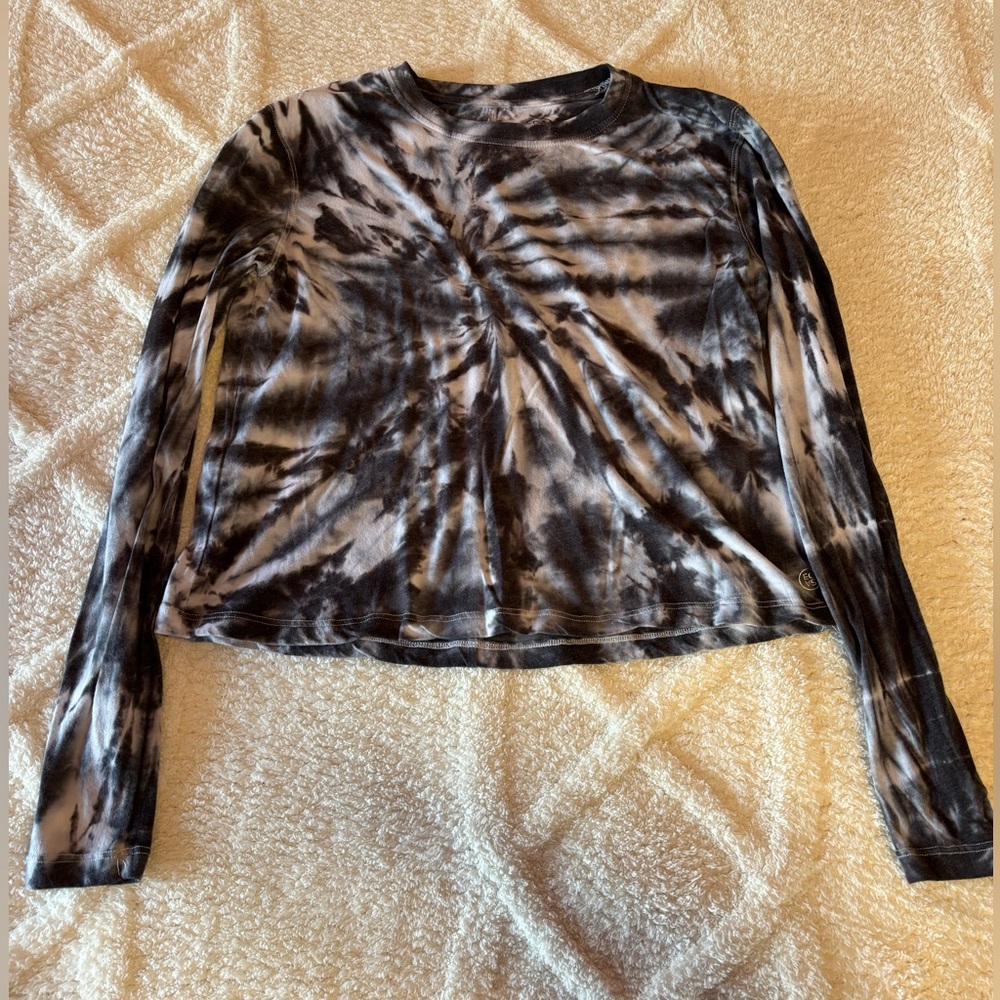 Women’s Cropped Tie-dye Long Sleeve